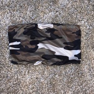 Camo crop top